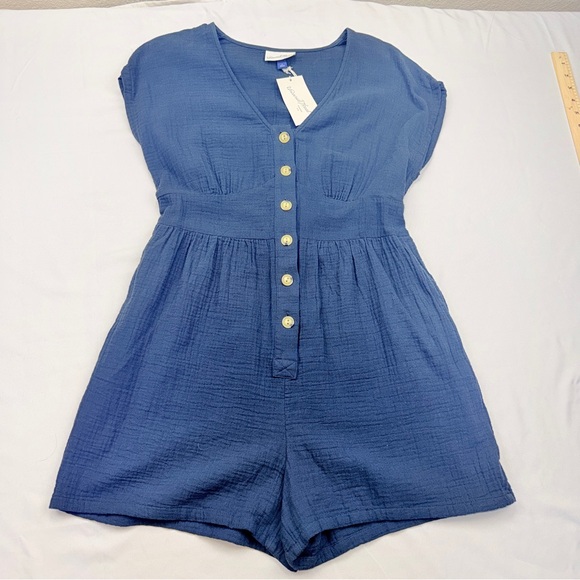 Universal Thread Slate Blue Romper - Picture 3 of 9